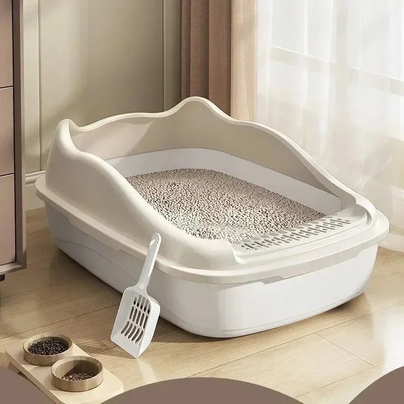 Cat Litter Box Small Size Pet Sandbox for Kitty Anti - Splash Cats Toilet - Lily.sg Global Shopping
