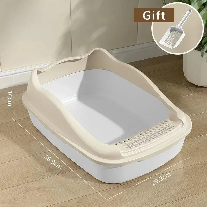 Cat Litter Box Small Size Pet Sandbox for Kitty Anti - Splash Cats Toilet - Lily.sg Global Shopping
