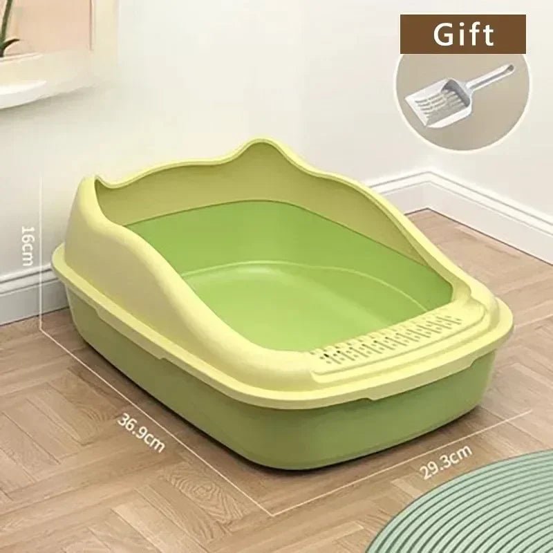 Cat Litter Box Small Size Pet Sandbox for Kitty Anti - Splash Cats Toilet - Lily.sg Global Shopping