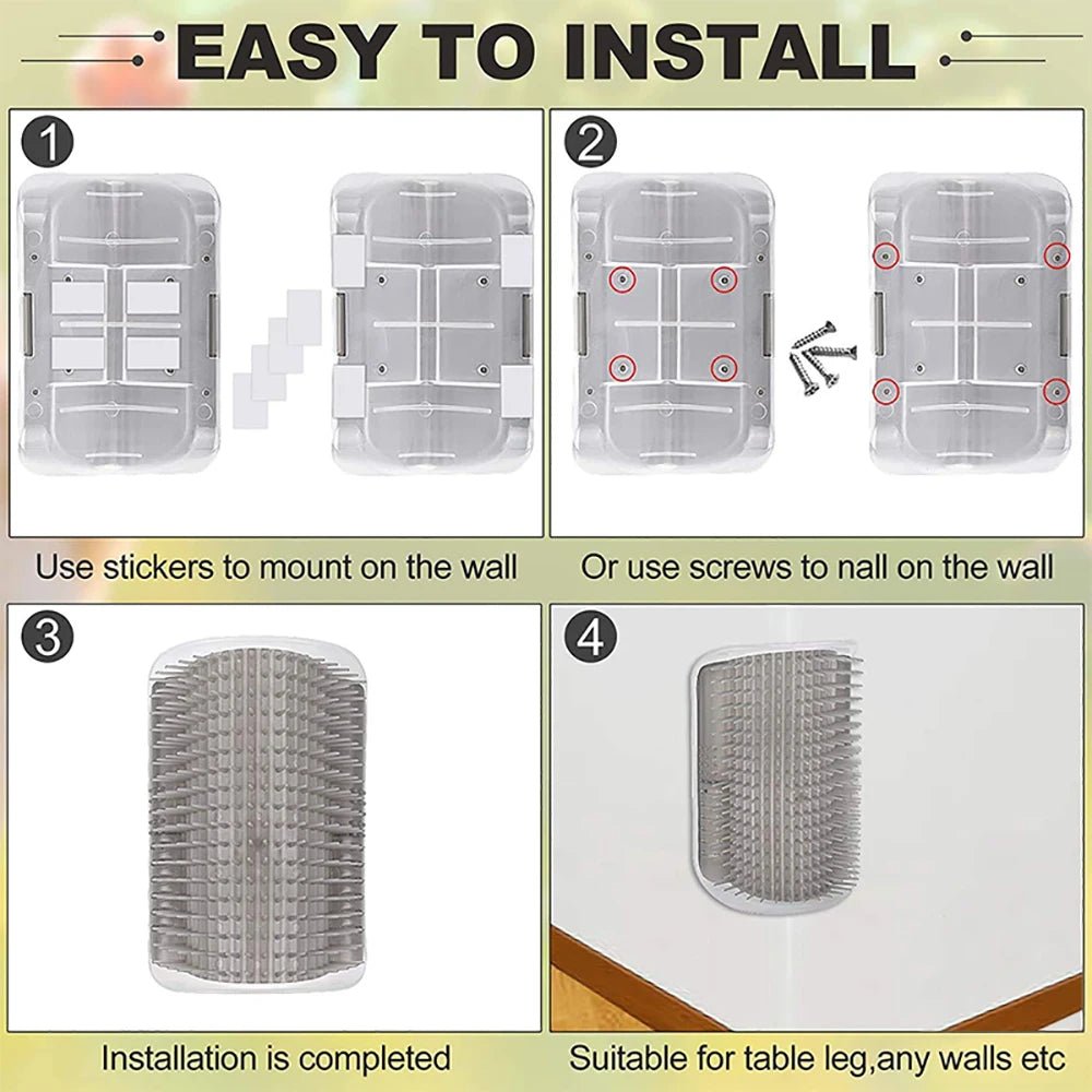 Cat Scratcher Massager for Cats Scratching Pets Brush Remove Hair Comb Grooming Table Dogs Kitten Care Royal Canin Accessories - Lily.sg Global Shopping