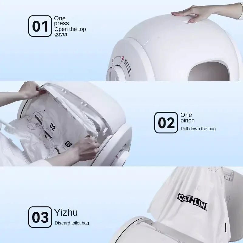 CATLINK Accessories Special Deodorization Gel Deodorization Small White Cat Litter Basin Garbage Bag Suitable for Small White - Lily.sg Global Shopping