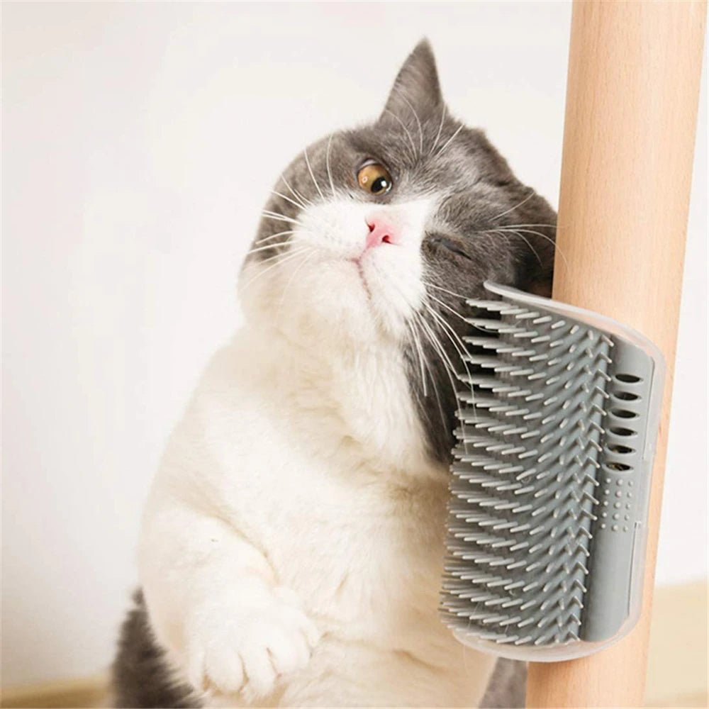 Cats Groomer Self Brush Corner Dog Massage Self Comb Wall Corner Rubs Catnip The Face With A Tickling Comb Pet Grooming Supply - Lily.sg Global Shopping