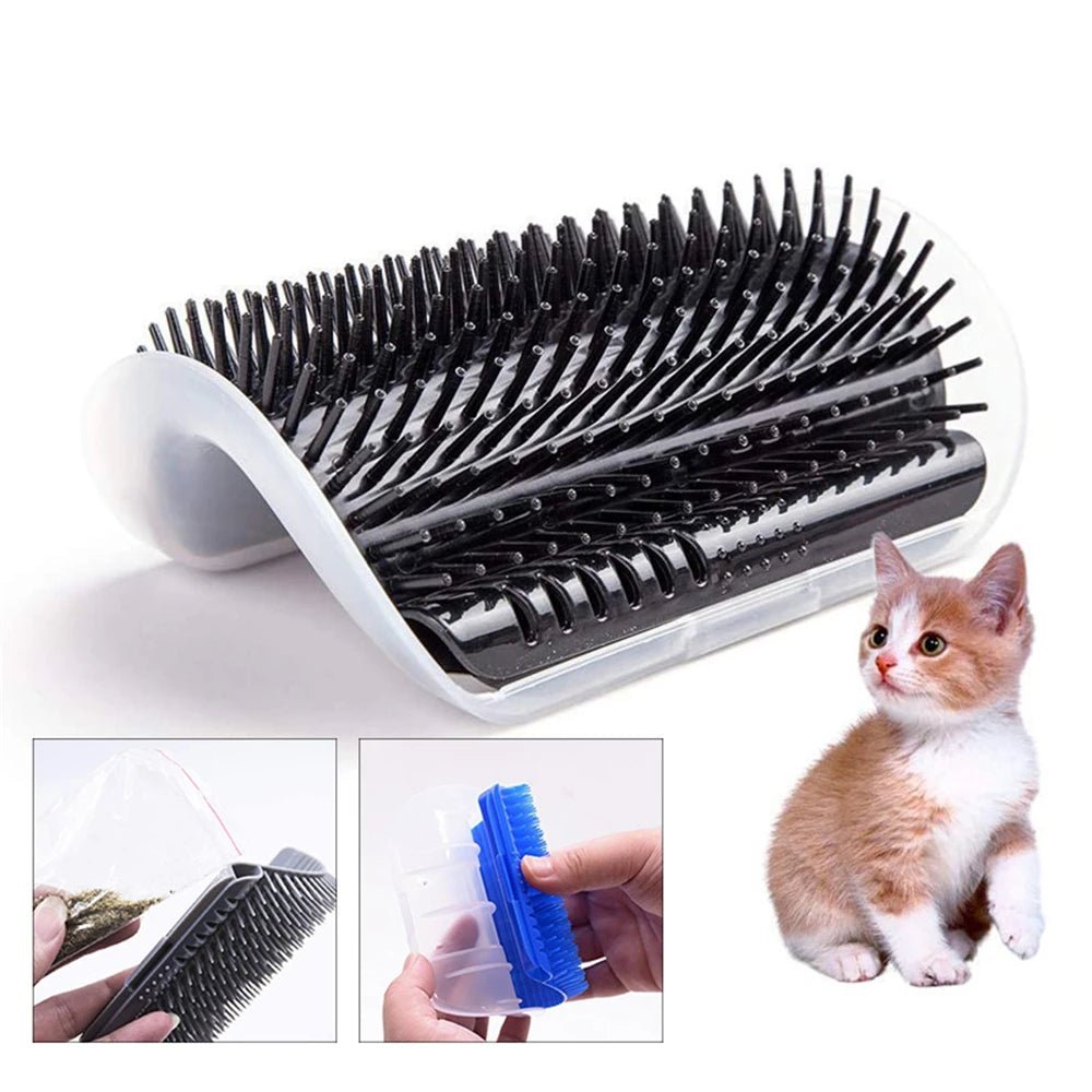 Cats Groomer Self Brush Corner Dog Massage Self Comb Wall Corner Rubs Catnip The Face With A Tickling Comb Pet Grooming Supply - Lily.sg Global Shopping