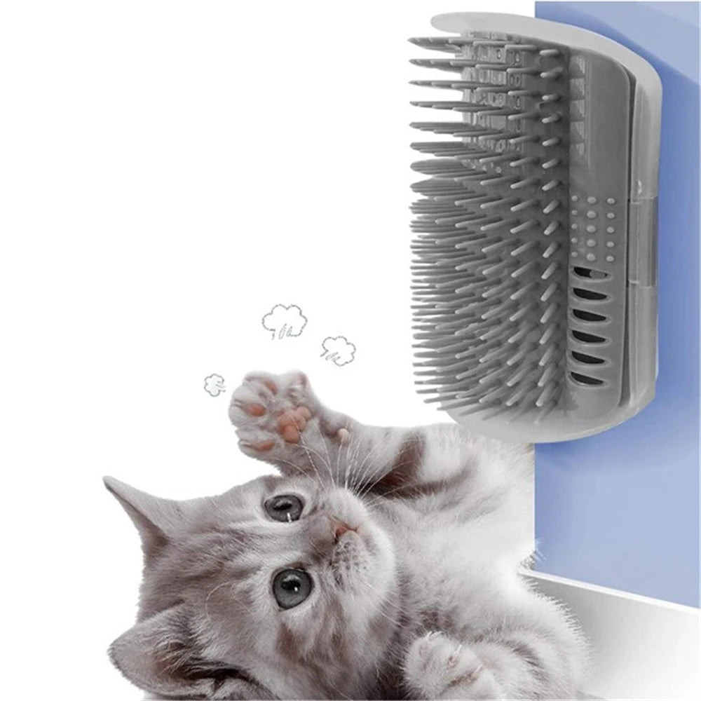 Cats Groomer Self Brush Corner Dog Massage Self Comb Wall Corner Rubs Catnip The Face With A Tickling Comb Pet Grooming Supply - Lily.sg Global Shopping