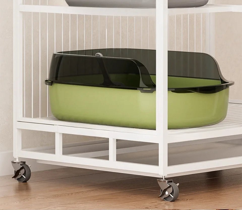 Cats Sandbox Cat Toilet Large Capacity Open Cat Litter Box Plastic Anti - Splash Cats Toilet Bedpan Cleaning Bath Basin Supplies - Lily.sg Global Shopping