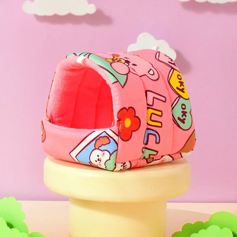Cute Cartoon Rabbit Squirrel Mini Cage Guinea Pig Nest Small Animal Mice Rat Pet Sleeping Bed Hamster House Winter Warm Soft Mat - Lily.sg Global Shopping