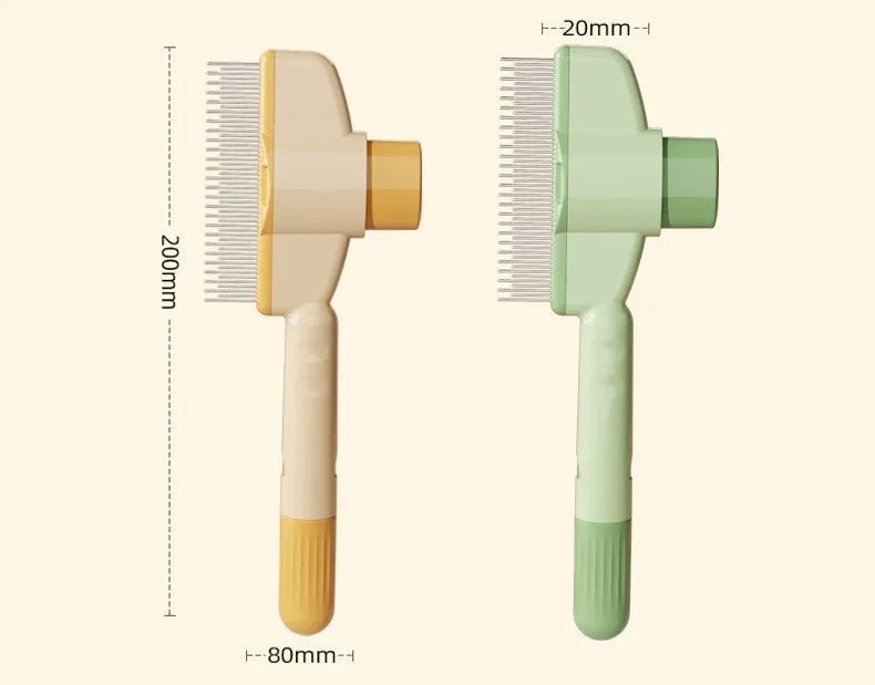 Dog Comb Pet Hair Remover One Button Dogs Brush Self - cleaning Cat Brush Massage Combs for Dog Grooming Brushes for Pet Products - Lily.sg Global Shopping