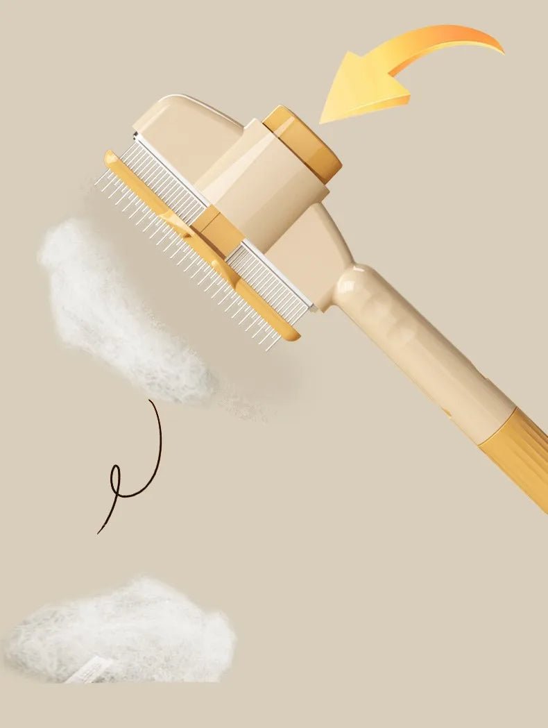 Dog Comb Pet Hair Remover One Button Dogs Brush Self - cleaning Cat Brush Massage Combs for Dog Grooming Brushes for Pet Products - Lily.sg Global Shopping