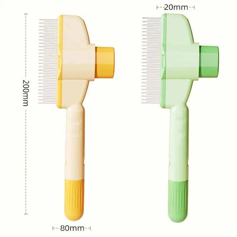 Dog Comb Pet Hair Remover One Button Dogs Brush Self - cleaning Cat Brush Massage Combs for Dog Grooming Brushes for Pet Products - Lily.sg Global Shopping