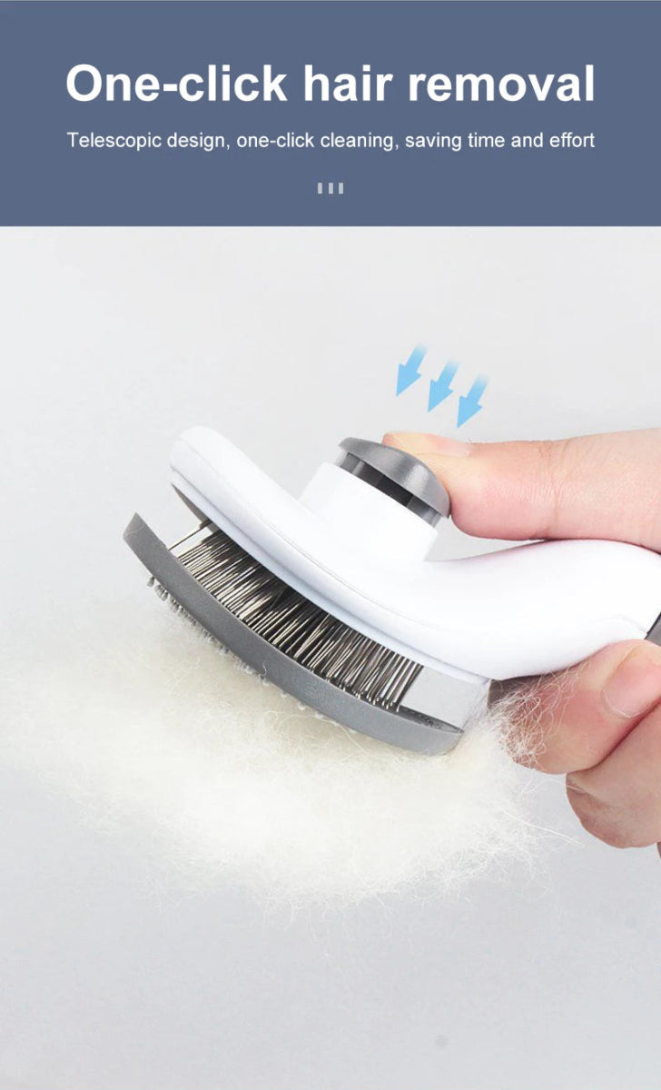 Dog Hair Remover Brush Cat Dog Hair Grooming And Care Comb For Long Hair Dog Pet Removes Hairs Cleaning Bath Brush Dog Supplies - Lily.sg Global Shopping