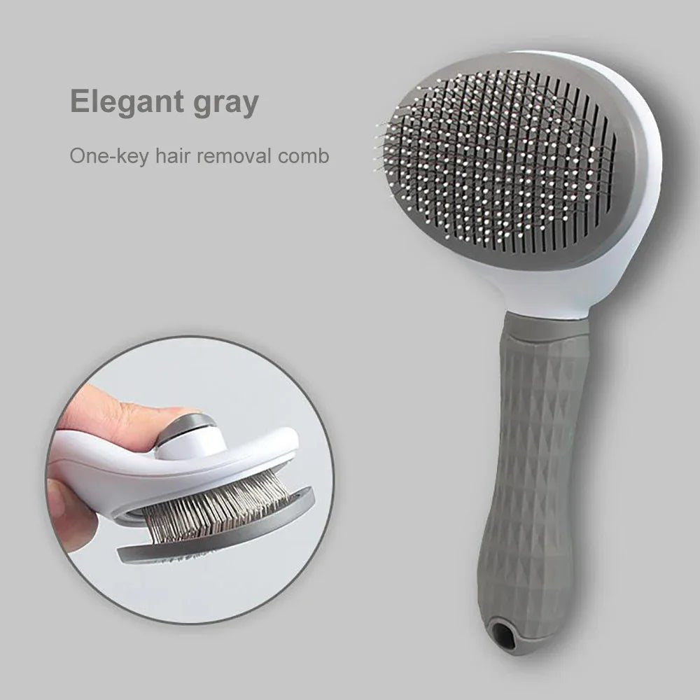 Dog Hair Remover Brush Cat Dog Hair Grooming And Care Comb For Long Hair Dog Pet Removes Hairs Cleaning Bath Brush Dog Supplies - Lily.sg Global Shopping