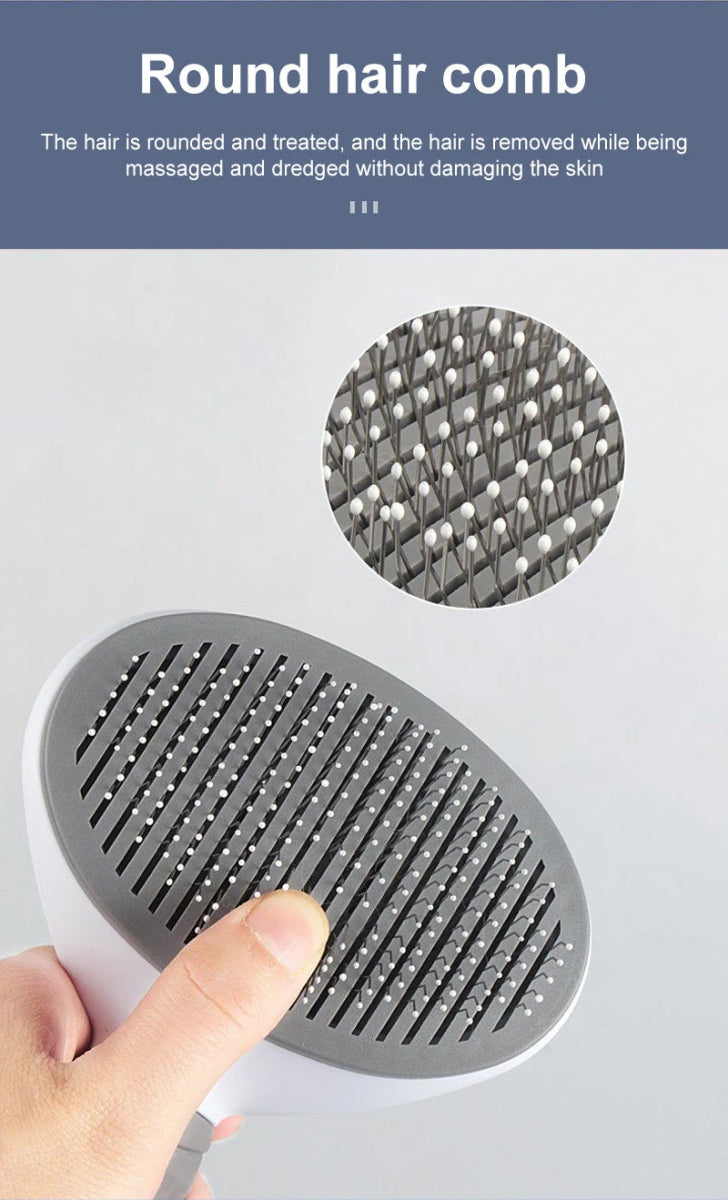 Dog Hair Remover Brush Cat Dog Hair Grooming And Care Comb For Long Hair Dog Pet Removes Hairs Cleaning Bath Brush Dog Supplies - Lily.sg Global Shopping