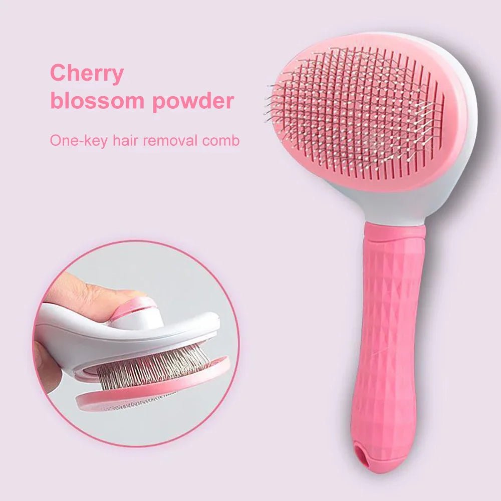 Dog Hair Remover Brush Cat Dog Hair Grooming And Care Comb For Long Hair Dog Pet Removes Hairs Cleaning Bath Brush Dog Supplies - Lily.sg Global Shopping