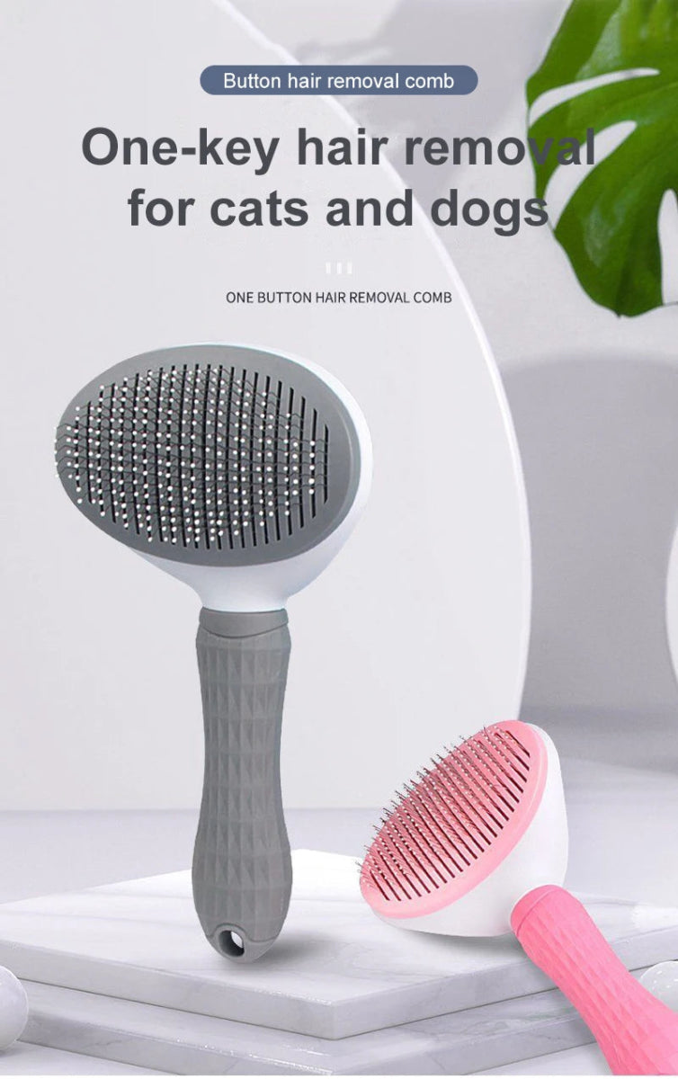Dog Hair Remover Brush Cat Dog Hair Grooming And Care Comb For Long Hair Dog Pet Removes Hairs Cleaning Bath Brush Dog Supplies - Lily.sg Global Shopping