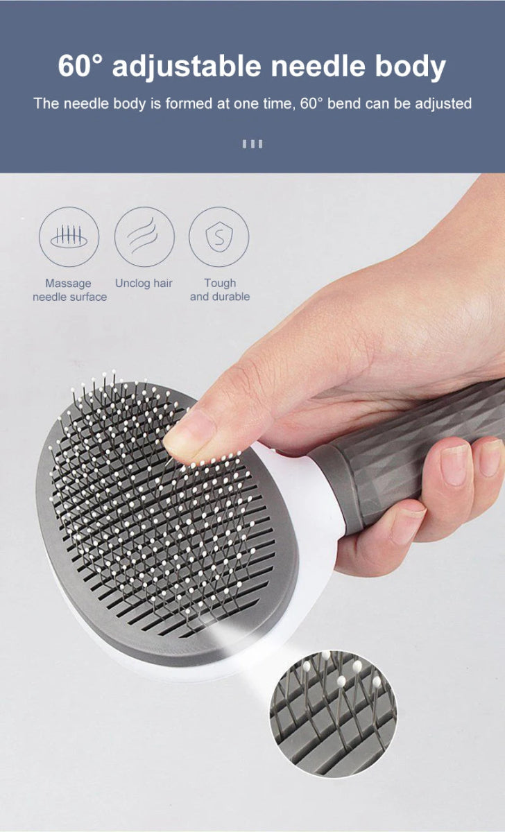 Dog Hair Remover Brush Cat Dog Hair Grooming And Care Comb For Long Hair Dog Pet Removes Hairs Cleaning Bath Brush Dog Supplies - Lily.sg Global Shopping