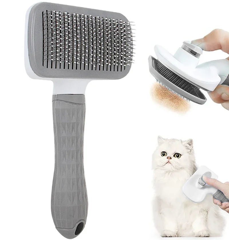 Dog Hair Remover Brush Cat Dog Hair Grooming And Care Comb For Long Hair Dog Pet Removes Hairs Cleaning Bath Brush Dog Supplies - Lily.sg Global Shopping