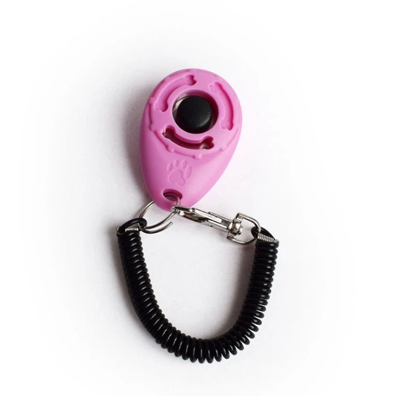Dog Training Clicker Pet Cat Plastic New Dogs Click Trainer Aid Tools Adjustable Wrist Strap Sound Key Chain Dog Supplies - Lily.sg Global Shopping