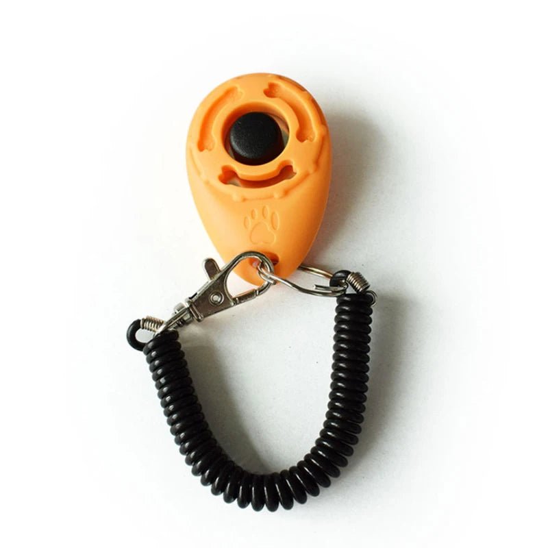 Dog Training Clicker Pet Cat Plastic New Dogs Click Trainer Aid Tools Adjustable Wrist Strap Sound Key Chain Dog Supplies - Lily.sg Global Shopping