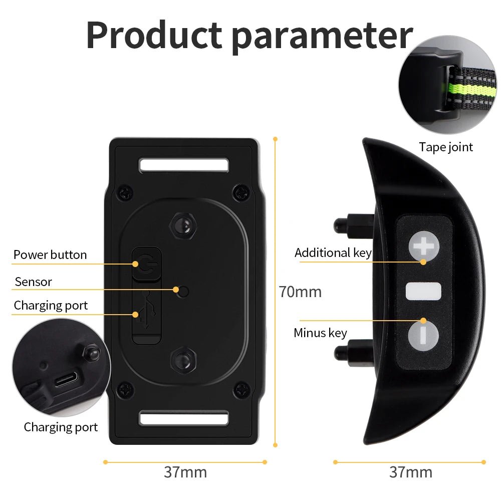 Dog Training Collar Anti - barking Collar Automatic Anti Bark Dog Collar USB Rechargeable Dog Trainer Electric Shock Beep - Lily.sg Global Shopping