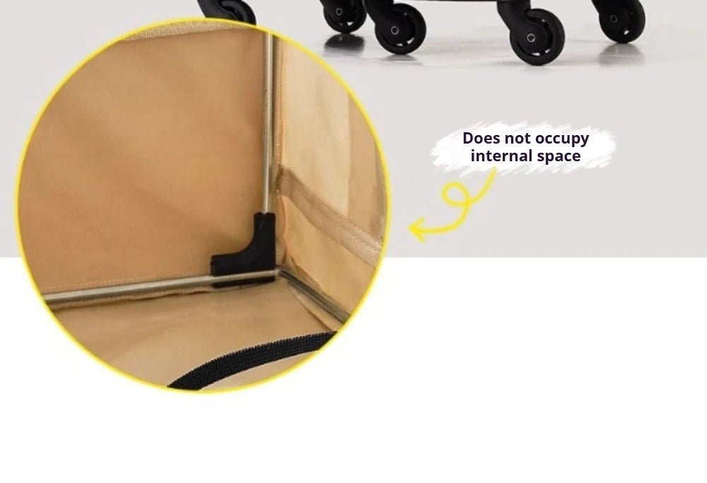 Double Layer Cat Carrier Backpack Foldable Pet Trolley Case Breathable Large Capacity for Two Cats Spring Summer Travel - Lily.sg Global Shopping