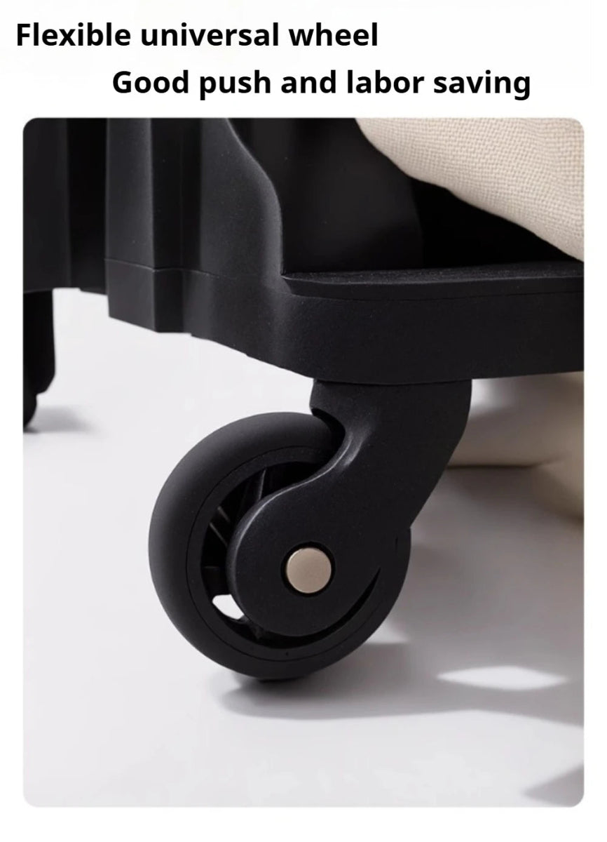 Double Layer Cat Carrier Backpack Foldable Pet Trolley Case Breathable Large Capacity for Two Cats Spring Summer Travel - Lily.sg Global Shopping