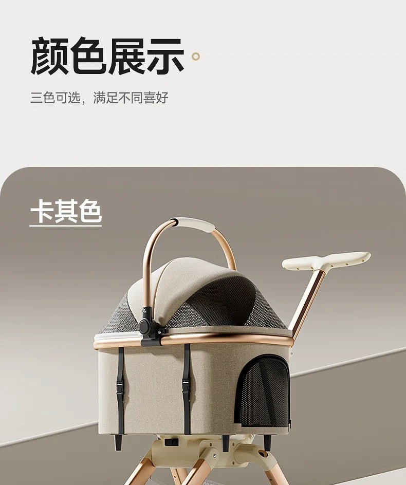 Fashion Lightweight Pet Cart High Value Lightweight Folding Cart Bag Separation Dog Cat Dog Strollers Pet Products - Lily.sg Global Shopping