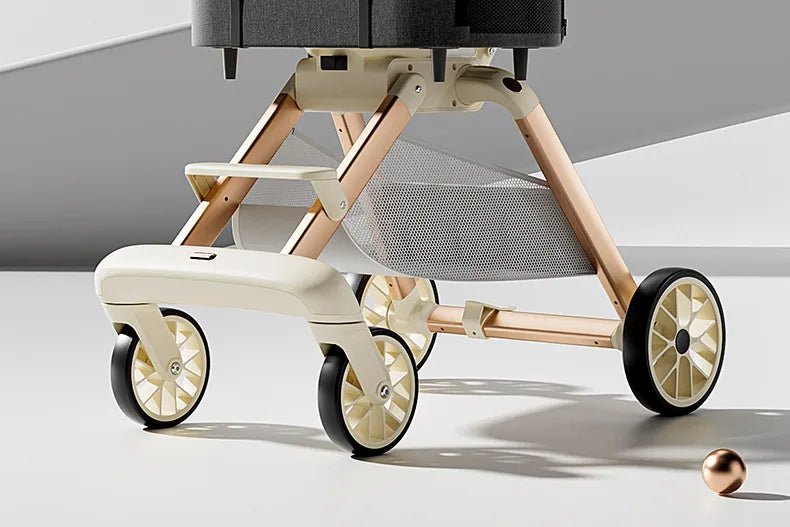 Fashion Lightweight Pet Cart High Value Lightweight Folding Cart Bag Separation Dog Cat Dog Strollers Pet Products - Lily.sg Global Shopping