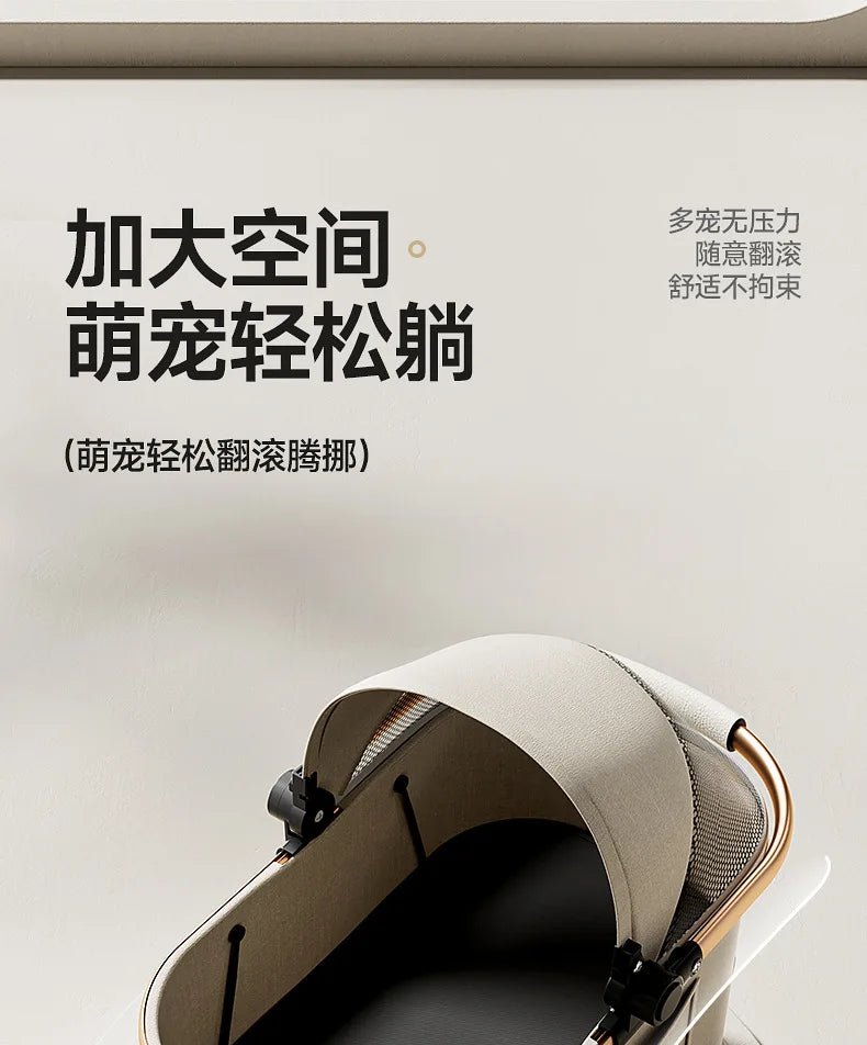 Fashion Lightweight Pet Cart High Value Lightweight Folding Cart Bag Separation Dog Cat Dog Strollers Pet Products - Lily.sg Global Shopping