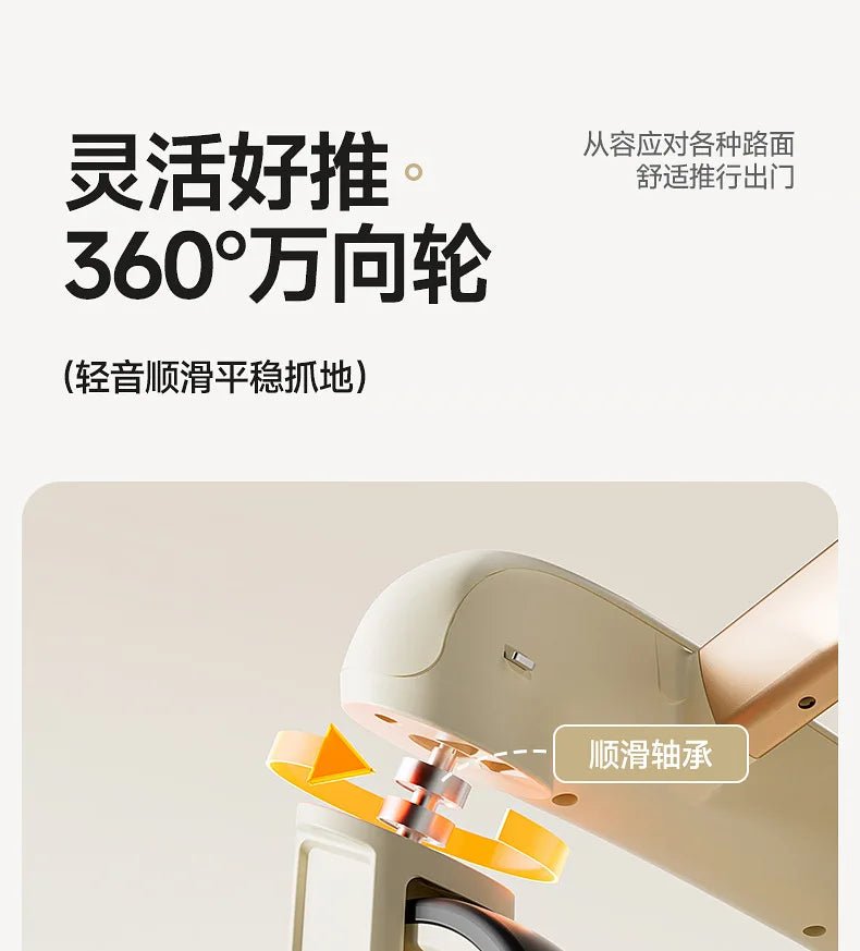 Fashion Lightweight Pet Cart High Value Lightweight Folding Cart Bag Separation Dog Cat Dog Strollers Pet Products - Lily.sg Global Shopping