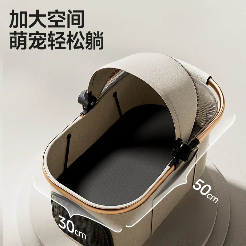 Fashion Lightweight Pet Cart High Value Lightweight Folding Cart Bag Separation Dog Cat Dog Strollers Pet Products - Lily.sg Global Shopping