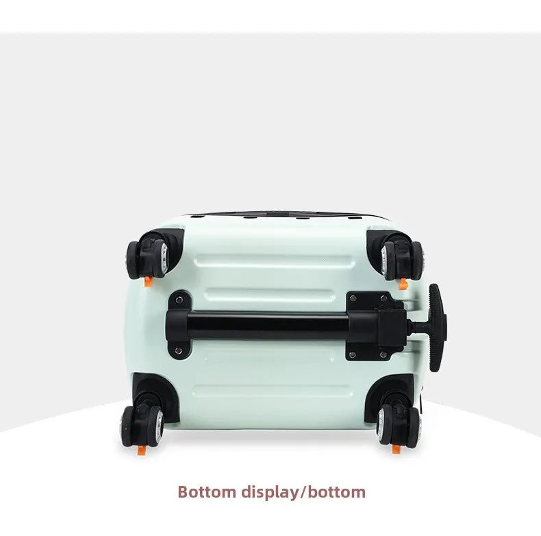 Fashion Transparent Cat Cage Large Capacity Pet Suitcase Breathable Cat Carriers Pull Rod/Handheld Dual Use Cat Transport Cart - Lily.sg Global Shopping