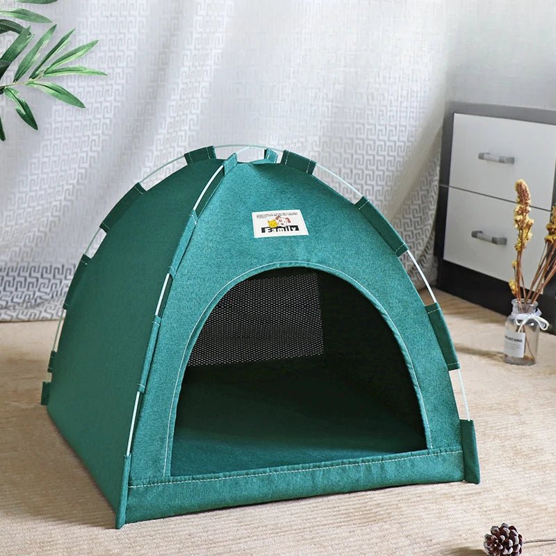 Foldable Cat House Pet Tent Four Seasons Universal Cat and Dog Pet Nest Summer Cool Mat Outdoor Portable Foldable Breathable - Lily.sg Global Shopping