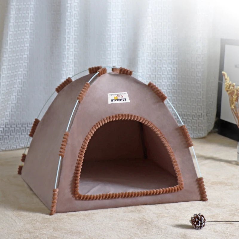 Foldable Cat House Pet Tent Four Seasons Universal Cat and Dog Pet Nest Summer Cool Mat Outdoor Portable Foldable Breathable - Lily.sg Global Shopping