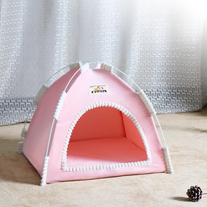 Foldable Cat House Pet Tent Four Seasons Universal Cat and Dog Pet Nest Summer Cool Mat Outdoor Portable Foldable Breathable - Lily.sg Global Shopping