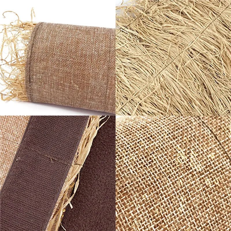 Foldable Woven Rabbit Cages Pets Hamster Guinea Pig Bunny Grass Chew Toy Mat House Bed Nests for Small Animal Rabbit Accessories - Lily.sg Global Shopping