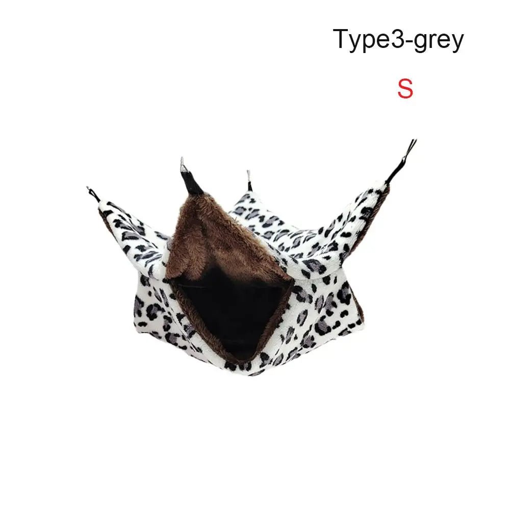Hammock For Rats Double Thick Plush Warm Bed For Hamster House Nest Sleeping Bag Hanging Tree Beds Pet Rat Squirrel Hamster Nest - Lily.sg Global Shopping