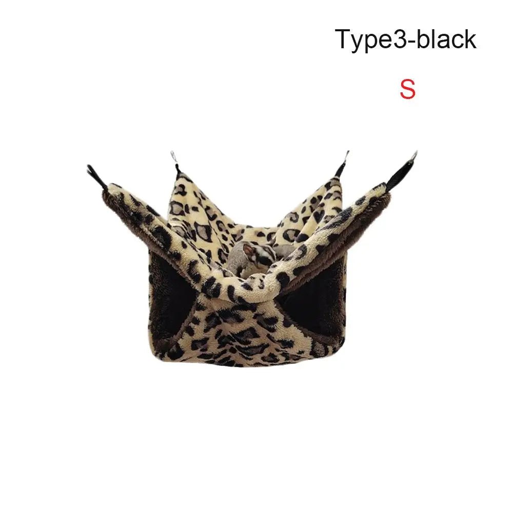 Hammock For Rats Double Thick Plush Warm Bed For Hamster House Nest Sleeping Bag Hanging Tree Beds Pet Rat Squirrel Hamster Nest - Lily.sg Global Shopping