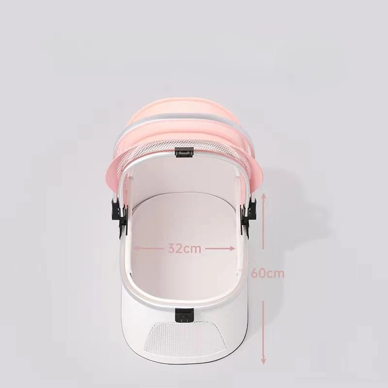 High appearance Pet Stroller Detachable Multifunctional Pet Carrier Lightweight and Foldable Portable Pet Stroller Dogs Buggy - Lily.sg Global Shopping