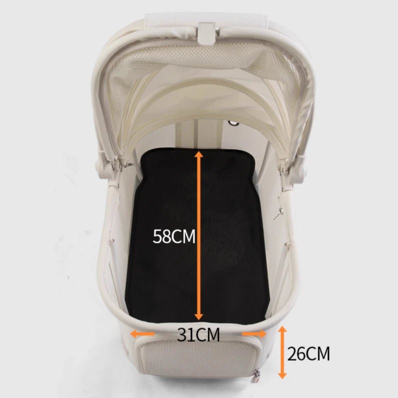 High - value Pet Stroller Lightweight and foldable Detachable Pet Stroller Car Pet Basket Outdoor Cat and Dog Travel Stroller - Lily.sg Global Shopping