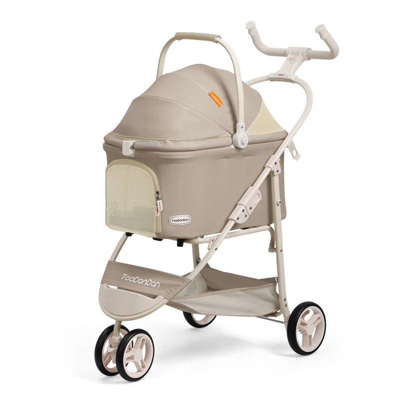 High - value Pet Stroller Lightweight and foldable Detachable Pet Stroller Car Pet Basket Outdoor Cat and Dog Travel Stroller - Lily.sg Global Shopping