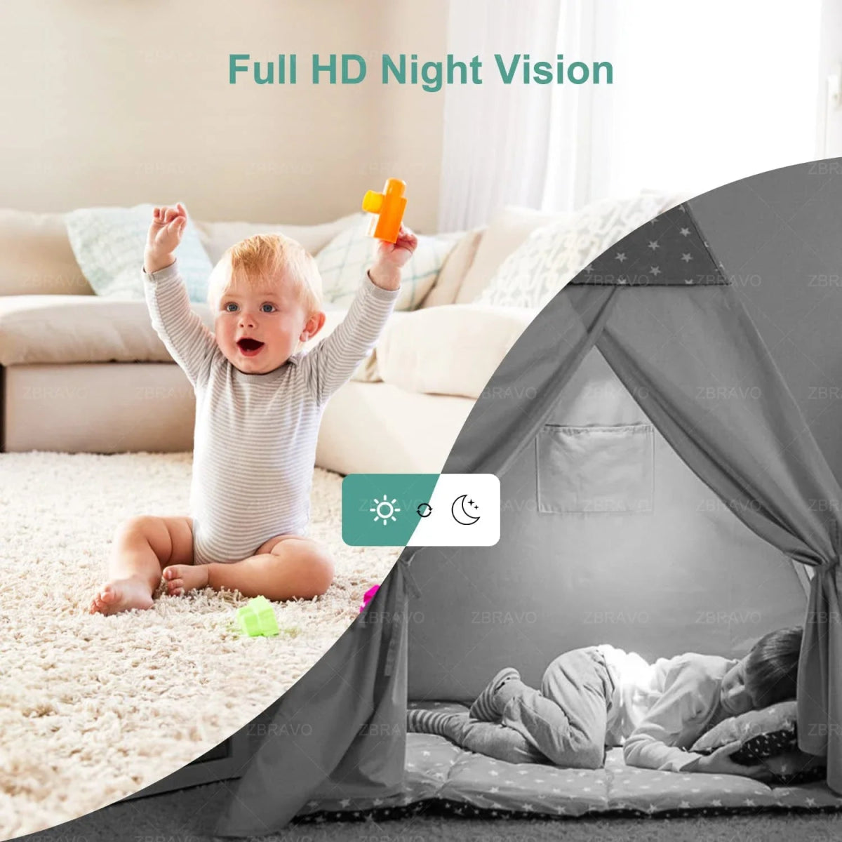 ICSEE Mini Wifi Camera 3MP 5MP Color Night Vision Two Way Audio Auto Tracking Indoor Use Baby Monitor Wireless Security Camera - Lily.sg Global Shopping