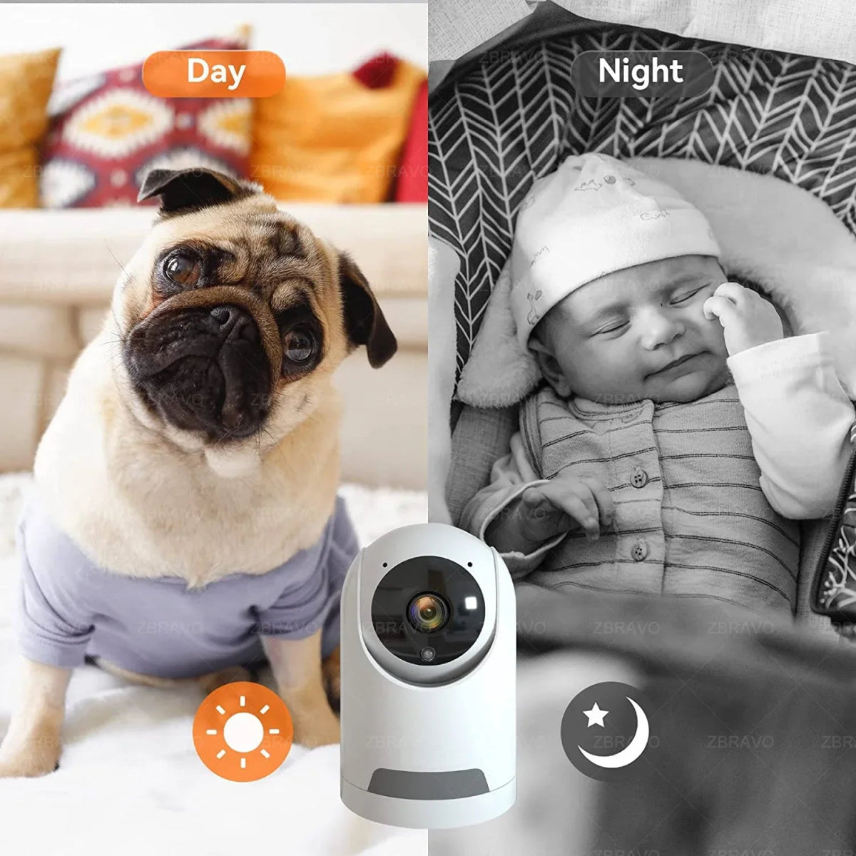 ICSEE Mini Wifi Camera 3MP 5MP Color Night Vision Two Way Audio Auto Tracking Indoor Use Baby Monitor Wireless Security Camera - Lily.sg Global Shopping