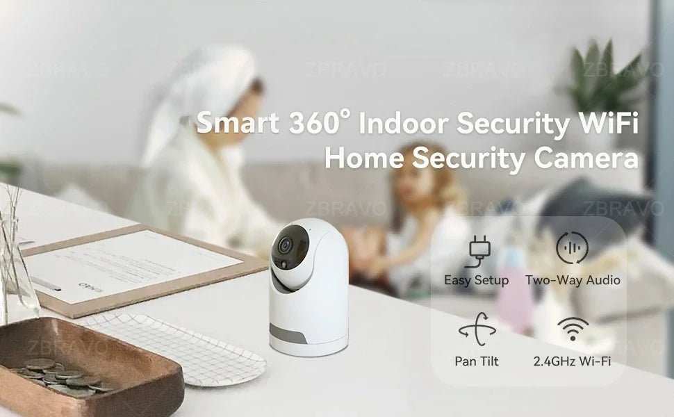 ICSEE Mini Wifi Camera 3MP 5MP Color Night Vision Two Way Audio Auto Tracking Indoor Use Baby Monitor Wireless Security Camera - Lily.sg Global Shopping