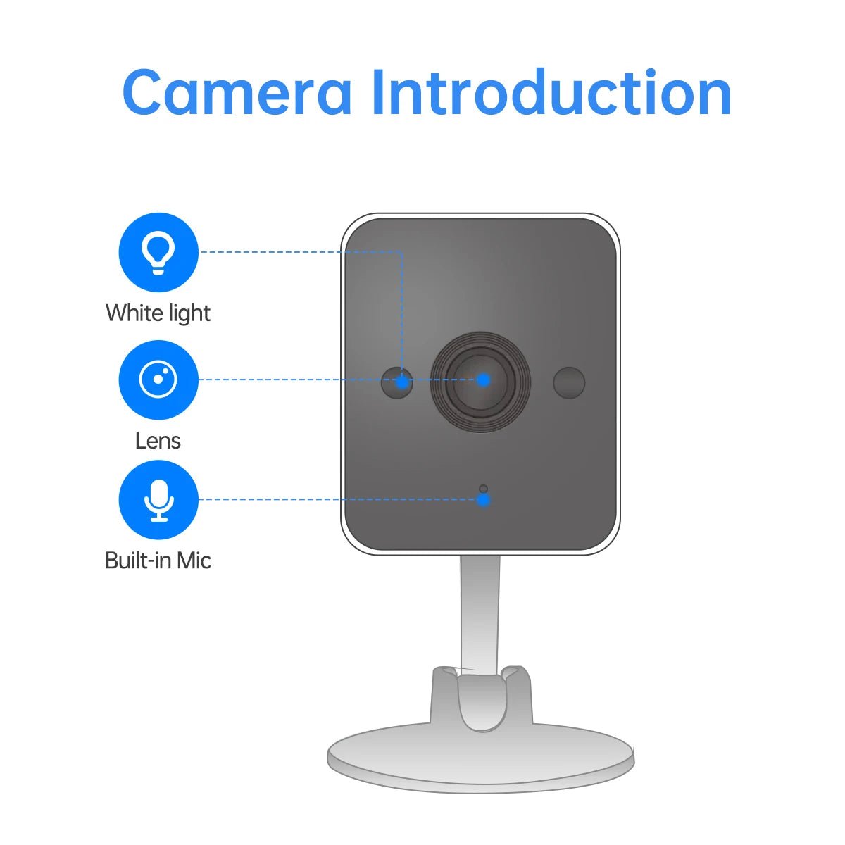 Jooan 1080P Outdoor Wifi IP Camera CCTV Surveillance Camera Waterproof Mini Camera 5 X Zoom Color Night Smart Home Baby Monitor - Lily.sg Global Shopping