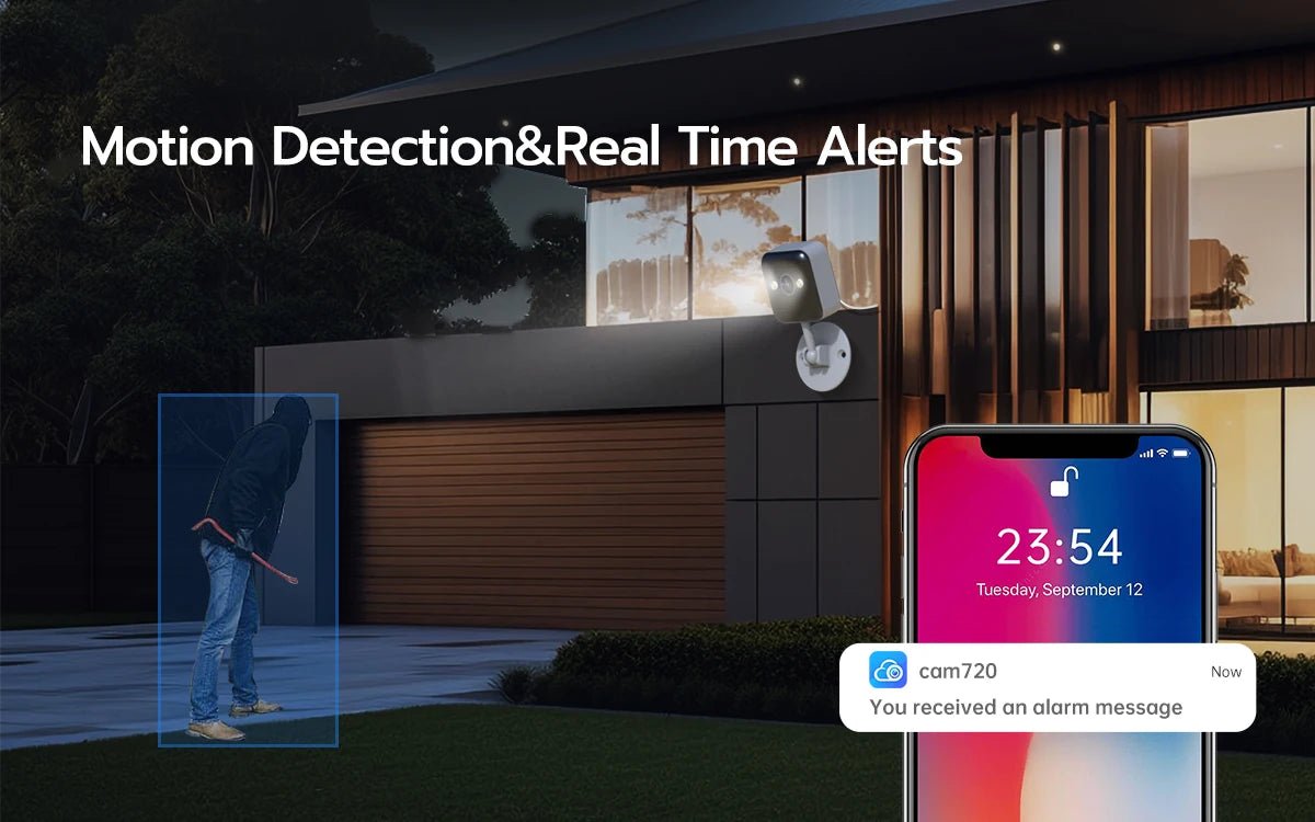 Jooan 1080P Outdoor Wifi IP Camera CCTV Surveillance Camera Waterproof Mini Camera 5 X Zoom Color Night Smart Home Baby Monitor - Lily.sg Global Shopping