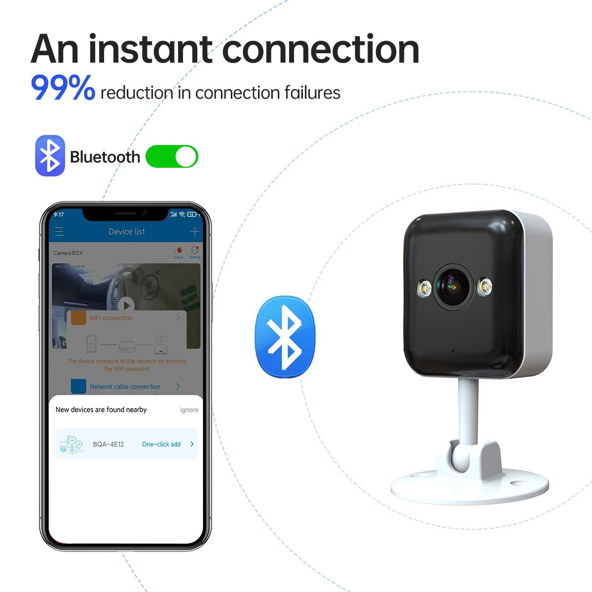 Jooan 1080P Outdoor Wifi IP Camera CCTV Surveillance Camera Waterproof Mini Camera 5 X Zoom Color Night Smart Home Baby Monitor - Lily.sg Global Shopping