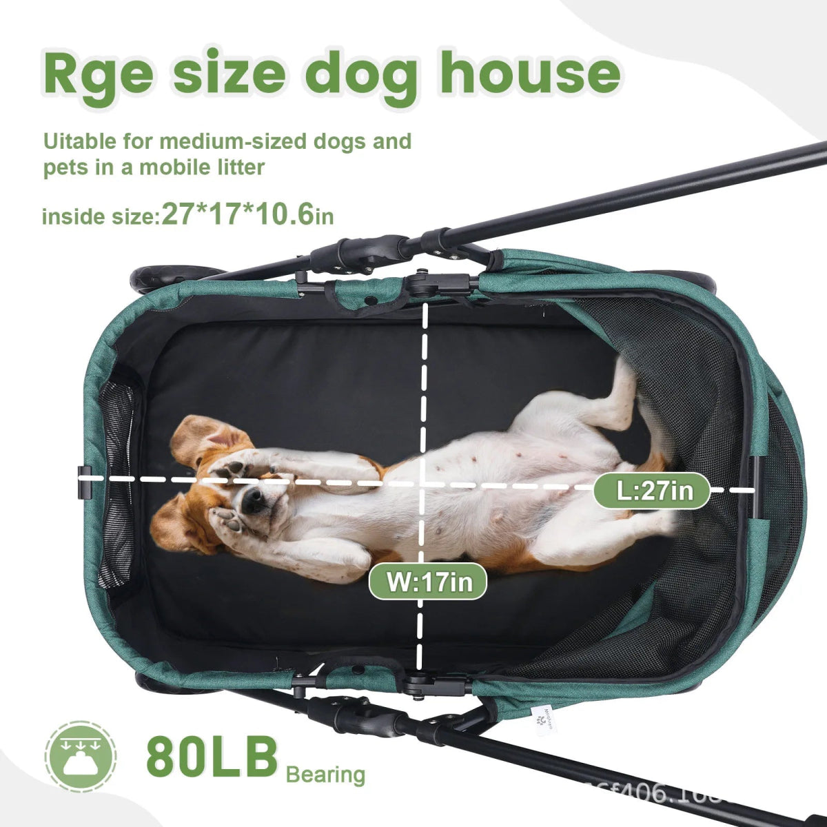 Large Pet Travel Strollers Foldable Enlarged Dog Cart Artifact Large Space for Easy Folding and Portable Travel Pet Products - Lily.sg Global Shopping