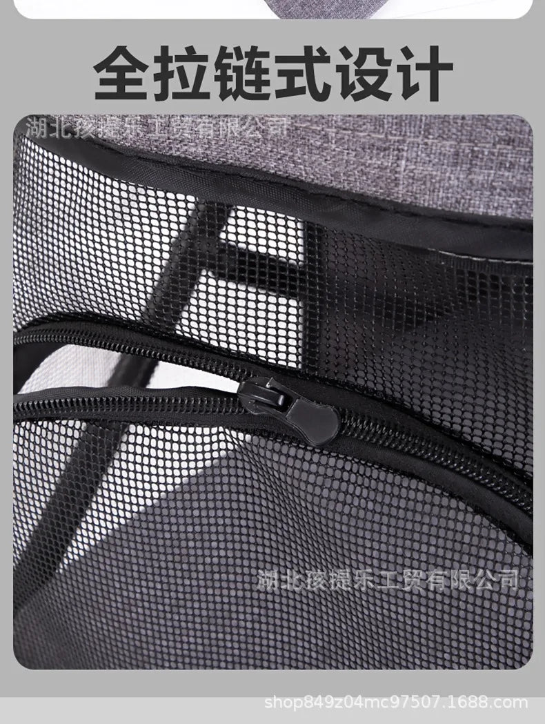 Lightweight Folding Pet Stroller Cat Dog Four Wheel Stroller Pet Out Teddy Cat Stroller - Lily.sg Global Shopping