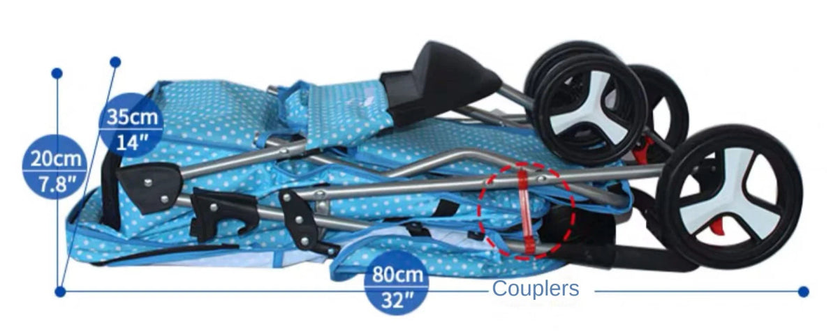 Lightweight Folding Pet Trolley Cat, Dog and Cart Three - wheeled Pet Cart Go Out Cart Supplies Dog Stroller - Lily.sg Global Shopping