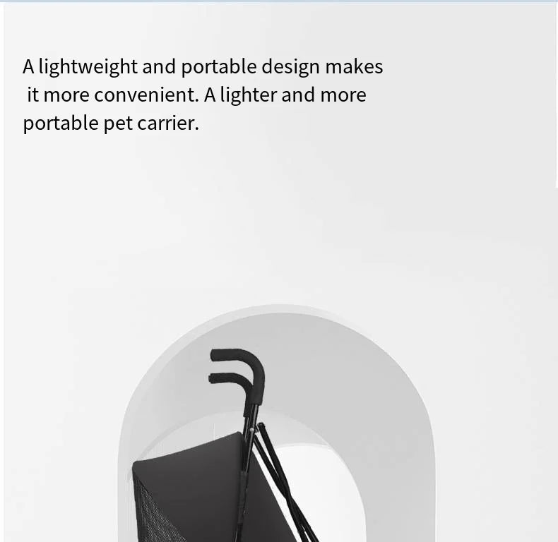 Load Bearing 20kg Small Foldable Pet Stroller for Going Out, Cat Dog Cart, Teddy Cart Lightweight Type Pet Stroller High - quality - Lily.sg Global Shopping